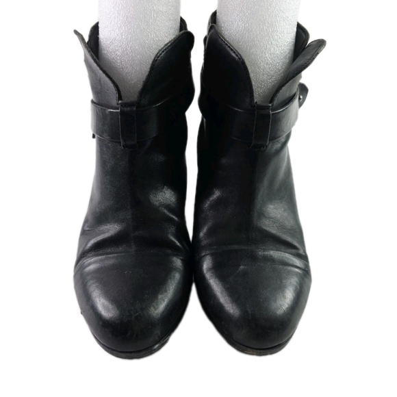 Rag & Bone Harrow Black Booties size 7 US (37.5 Eu) Women’s Boots Shoes Leather - Picture 2 of 9